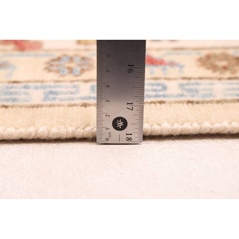 ECARPETGALLERY Hand-knotted Jules Sultane Light Khaki Wool Rug - 9'1 x 12'2