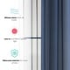 preview thumbnail 29 of 117, HLC.me 2 Piece Semi Sheer Voile Window Curtain Drapes Grommet Top Panels Bedroom, Living Room - Set of 2 panels