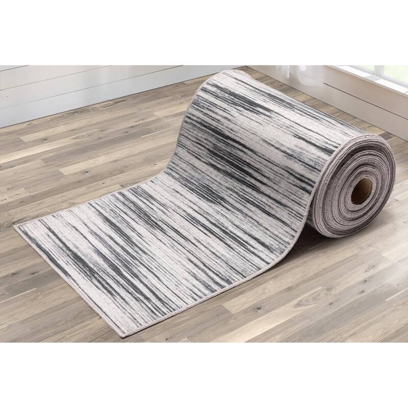 Custom Size Runner Apollo Holden Modern Abstract Stripes Hallway Rug