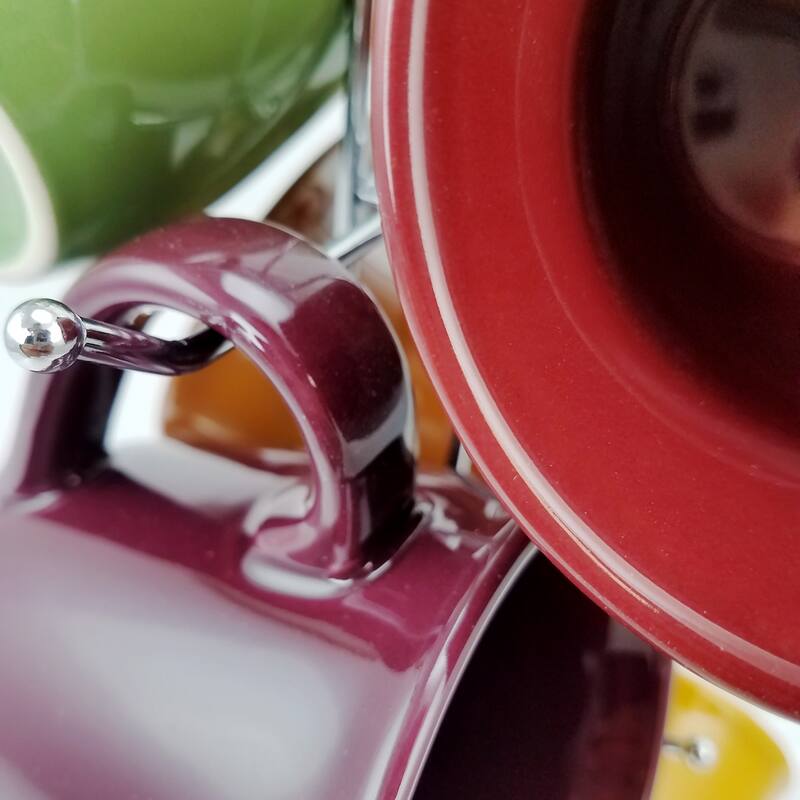Mug 7 Piece Set With Metal Holder