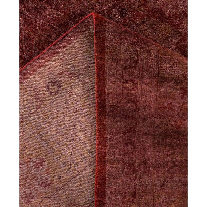 Overdyed One-of-a-Kind Hand-Knotted Area Rug - Pink - 11' 10" x 15' 9"