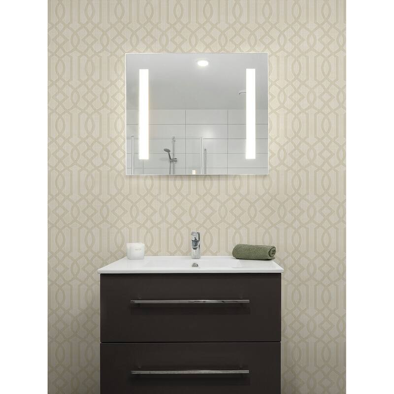 Seabrook Designs Gretel Geometric Lattice Unpasted Wallpaper