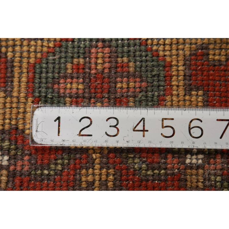 Heriz Serapi Indian Area Rug Hand-Knotted Wool Carpet - 9'0"x 11'10"