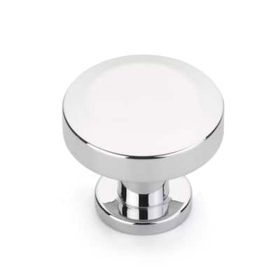Schaub and Company Heathrow 1-1/4" Contemporary Flat Disc Round Solid