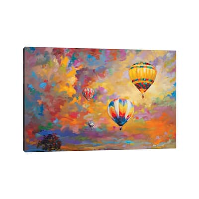 iCanvas "Hot Air Balloon" by Leon Devenice Canvas Print