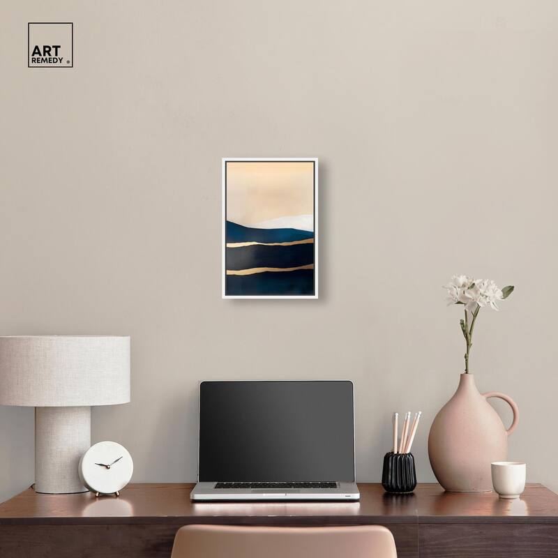 Golden Seam II Canvas by Art Remedy