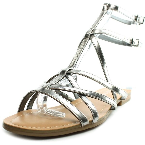 guess silver sandals
