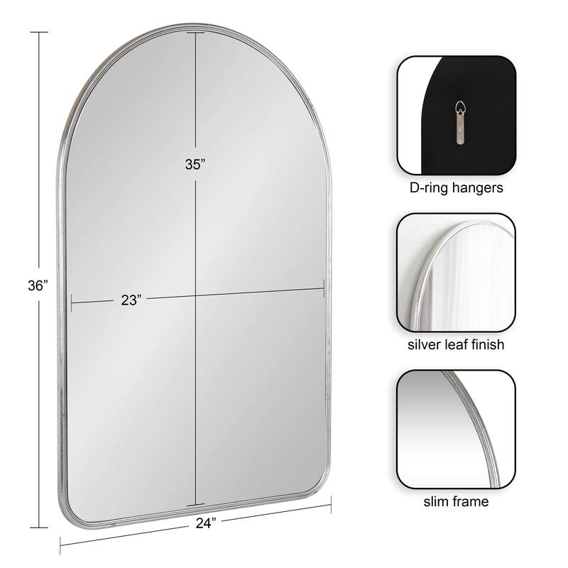 Kate and Laurel Caskill Framed Arch Wall Mirror