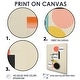 preview thumbnail 4 of 7, Equilibrium Geometric Circular Retro Color - Abstract Minimalism Canvas Wall Art Set Of 3 - Modern Framed Wall Art Set