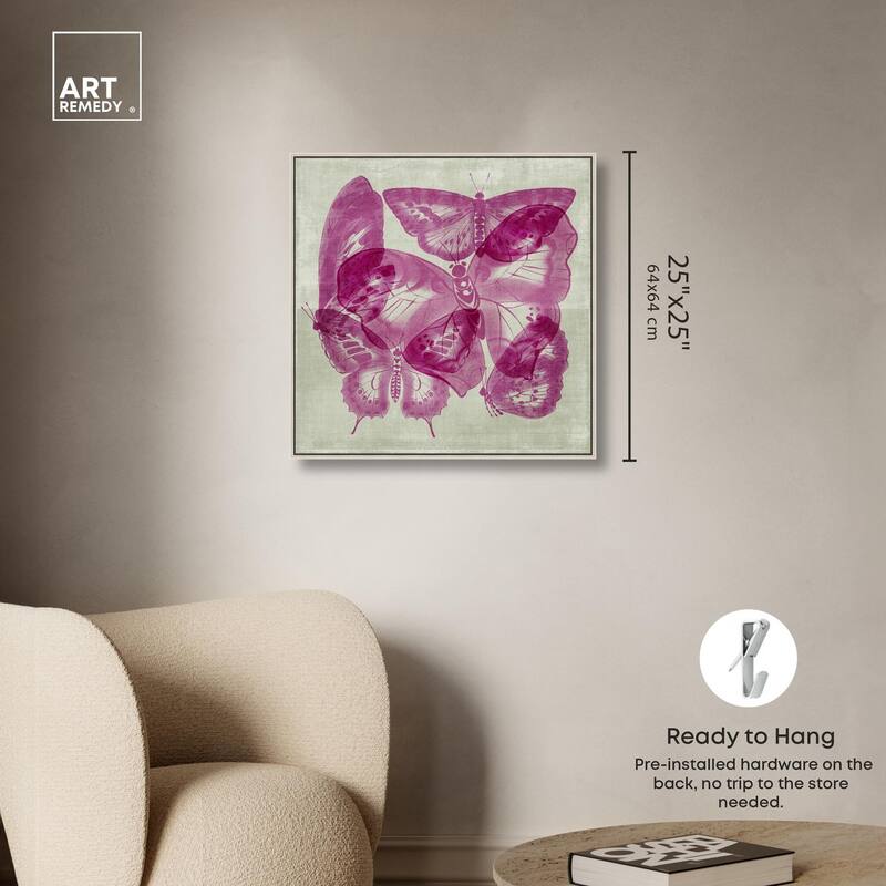 Fluttering Wings Canvas by Art Remedy