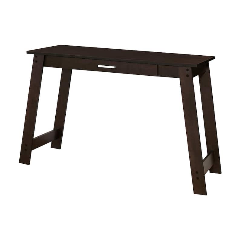 Wood Computer Desk with Drawer, Rectangular Shape and Veneer Finish