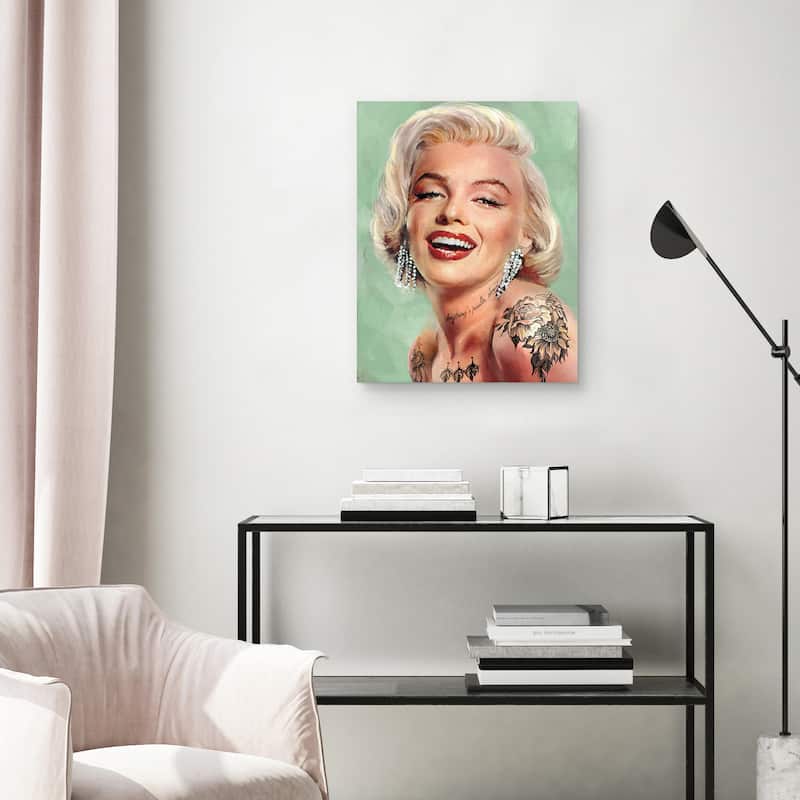 Tattooed Marilyn by Studio Arts Canvas Art Print