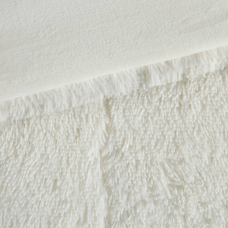 Intelligent Design Leena Shaggy Long Fur Comforter Mini Set