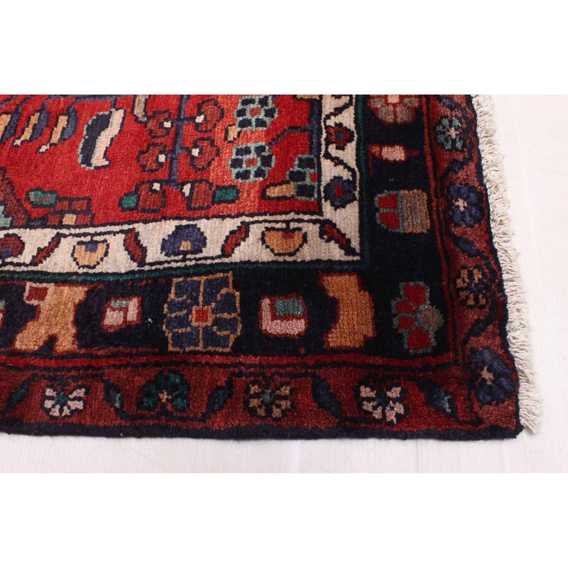 ECARPETGALLERY Hand-knotted Andelz Red Wool Rug - 3'7 x 10'7