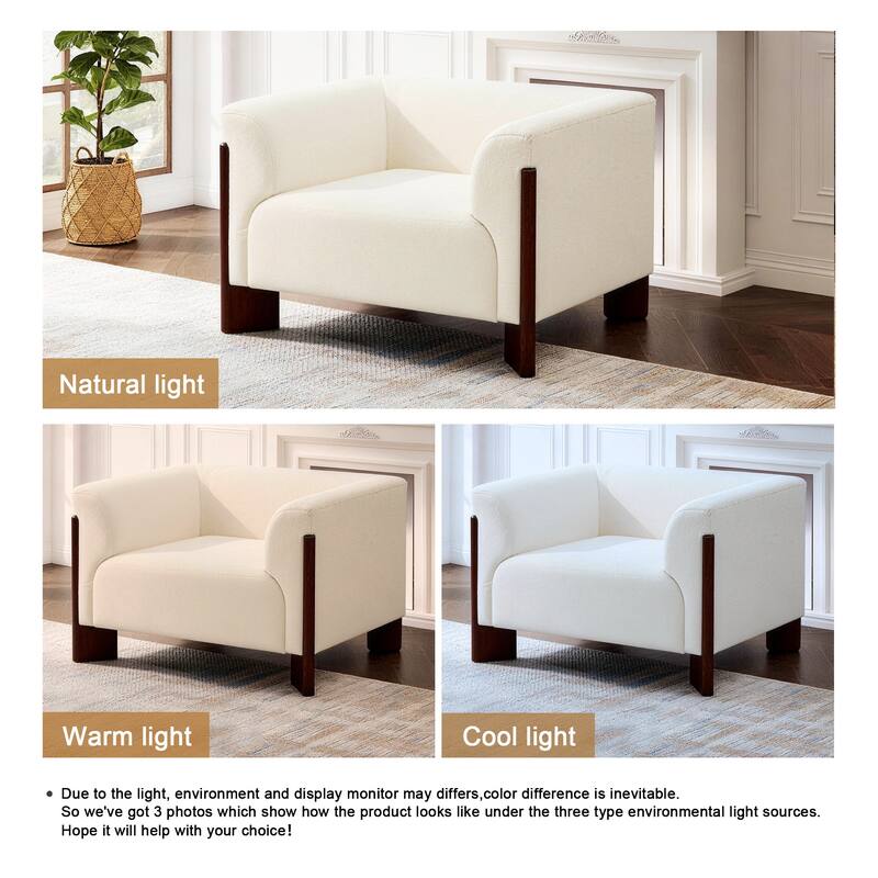 Modern Upholstered Arm Club Chair