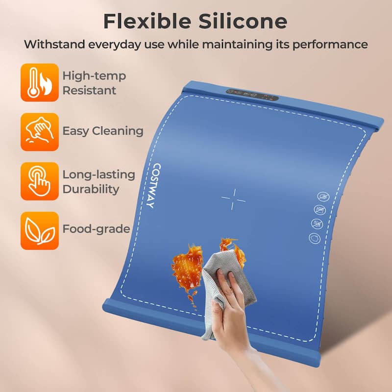 Costway Rollable & Portable Electric Warming Tray with Fasting Heating - See Details