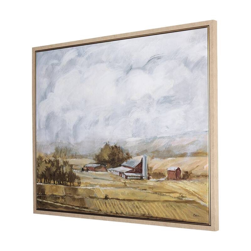 Farmland View I (44 x 54) Framed Canvas Art Print - II Large