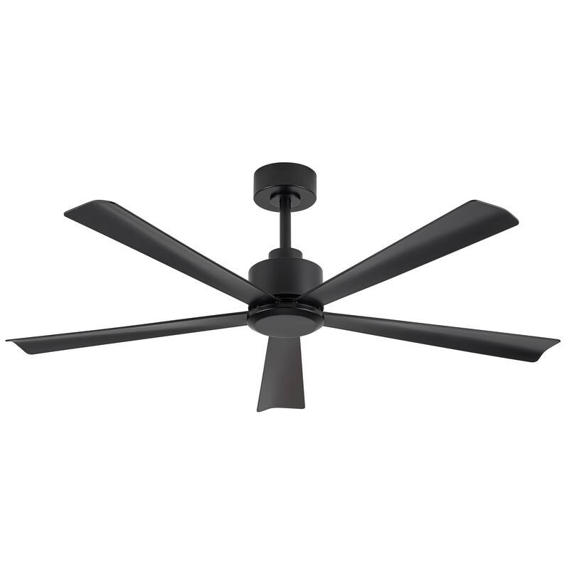 52 Inch Black/Gold Ceiling Fan with Remote Without Light(5-Blade)