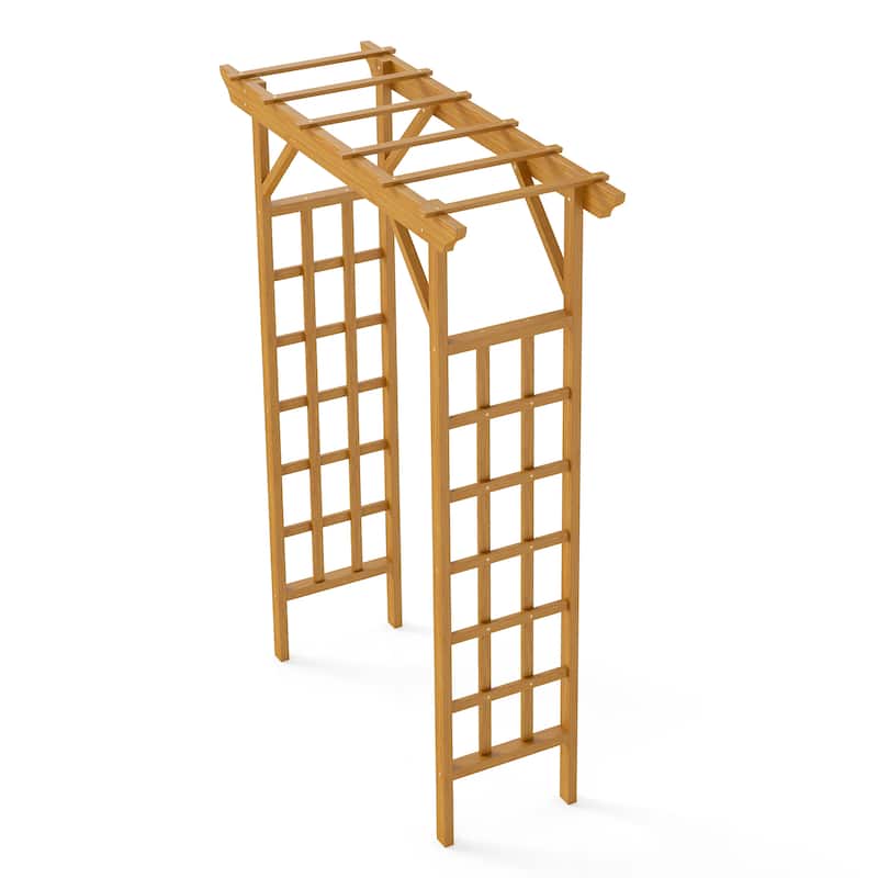 Anmytek Garden Arbor Trellis Outdoor Wedding Arch Plant Climbing Backyard Decor