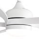 preview thumbnail 31 of 71, 45 Inch / 52 Inch White Ceiling Fan with Dimmable LED Light and Remote, 6-Speed Reversible DC Motor, ABS Blades