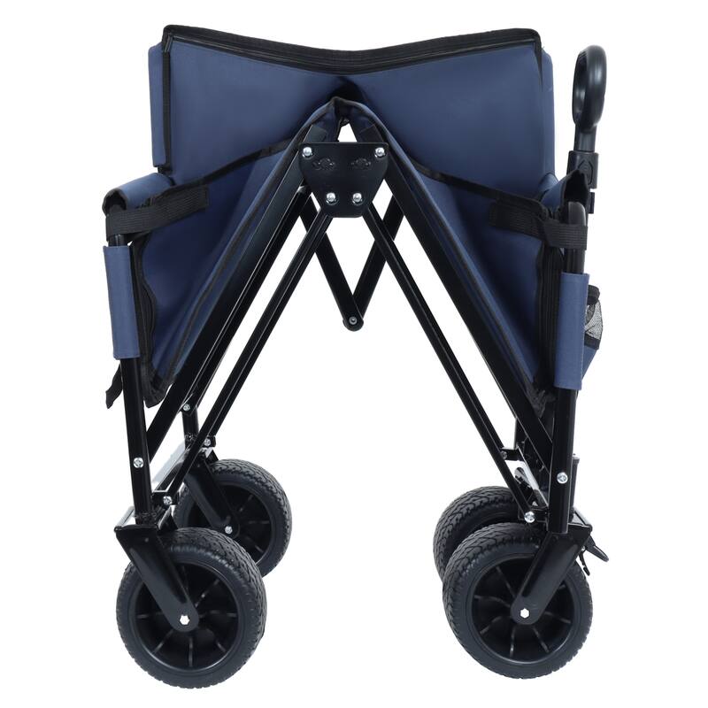 3-In-1 Convertible Folding Wagon Cart With Bench Seat & Storage-500lbs Heavy-Duty Utility Wagon,180l Capacity All-Terrain Wheels