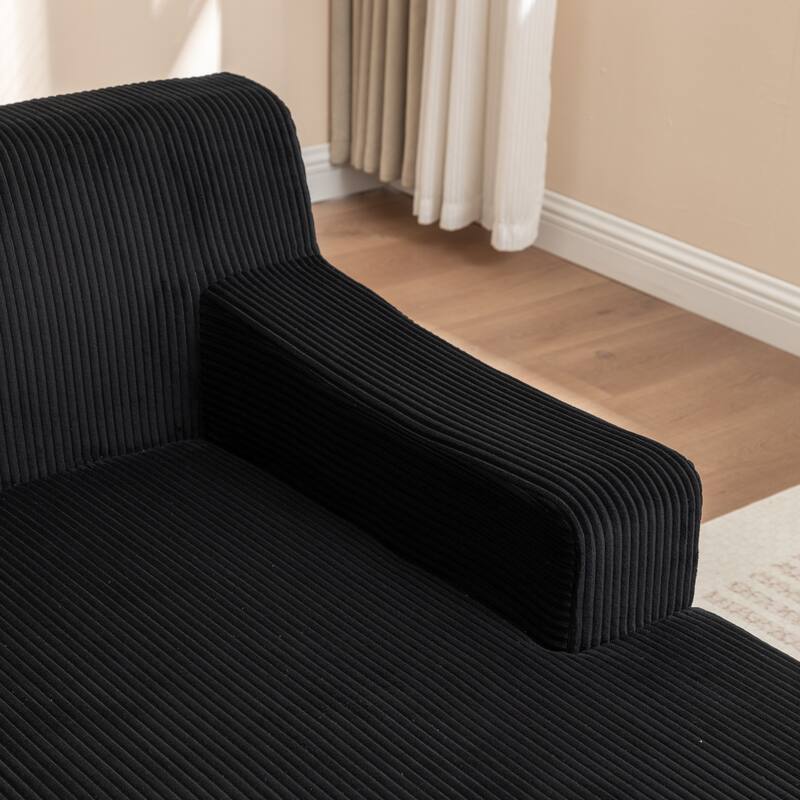 Right/Left Chaise Lounge Sofa Bed - No Assembly, Oversized Sleeper Chair - Living Room, Movie Room, Bedroom
