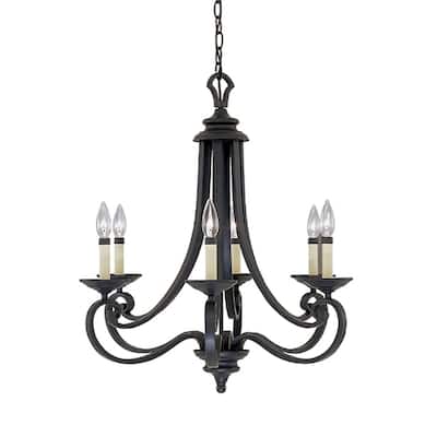 Designers Fountain 6 Light Chandelier from the Barcelona Collection