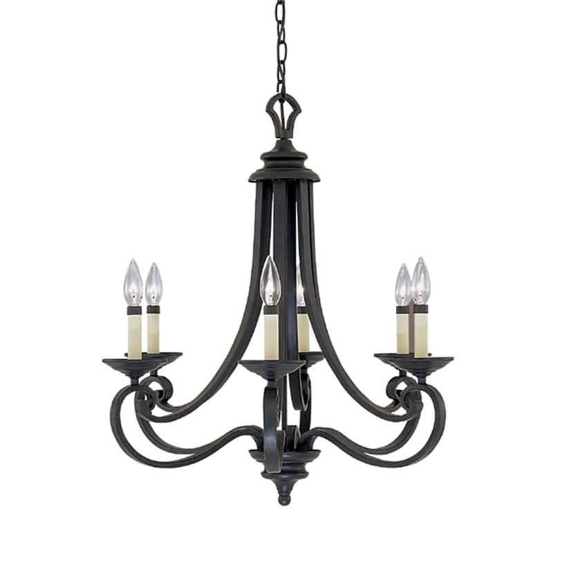 Designers Fountain 6 Light Chandelier from the Barcelona Collection