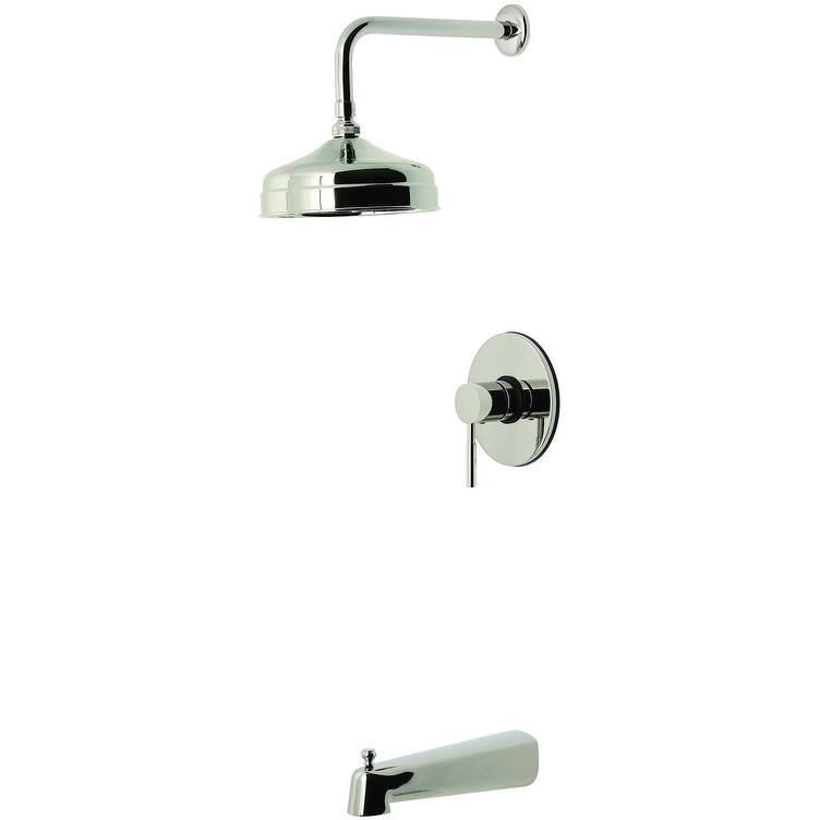Kingston Brass KB633.DL Concord Tub and Shower Trim Package with 1.8 - Polished Nickel