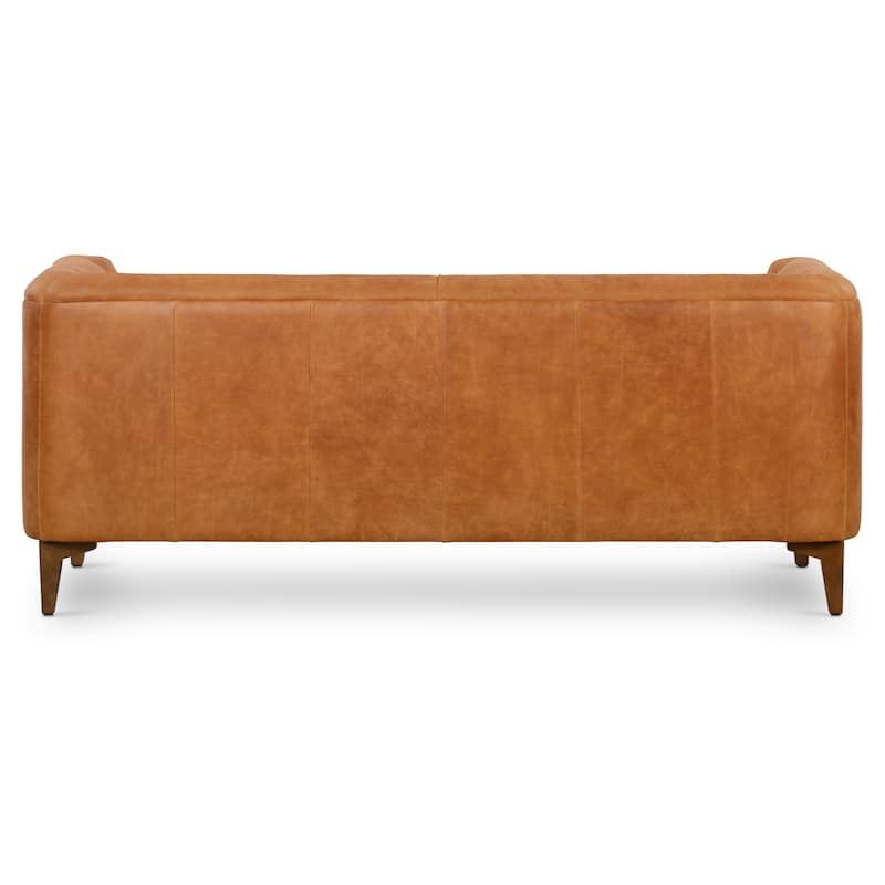 Poly & Bark Essex 74" Apartment Sofa - Full Grain Genuine Italian Leather