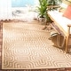 preview thumbnail 1 of 66, SAFAVIEH Courtyard Billye Indoor/ Outdoor Waterproof Patio Backyard Rug 4' x 5'7" - Natural/Brown