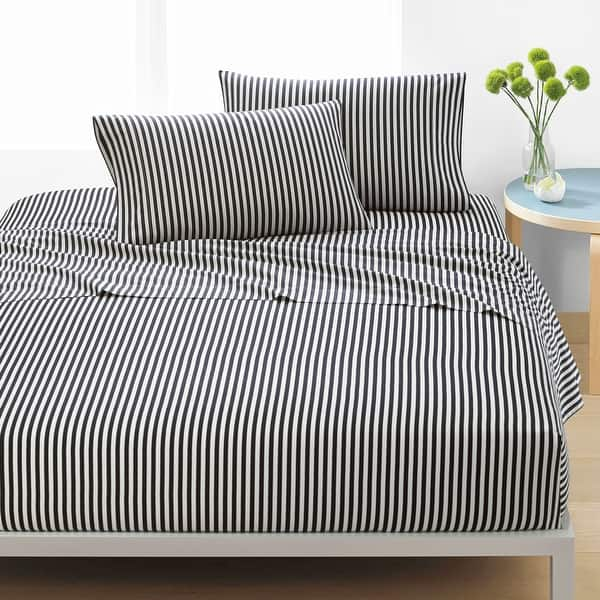 Marimekko Pikkuinen Unikko Grey Queen Sheet Set - Marimekko Unikko