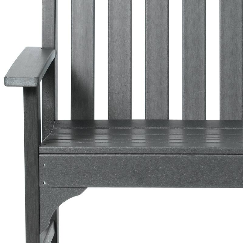 Polytrends Laguna Outdoor Patio 4-Piece Garden Chair and Porch Bench Conversation Set