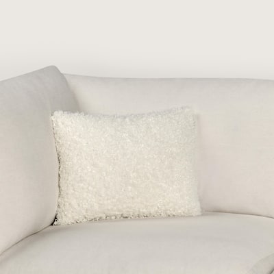 Villa by Classic Home Carters Ivory Throw Pillow