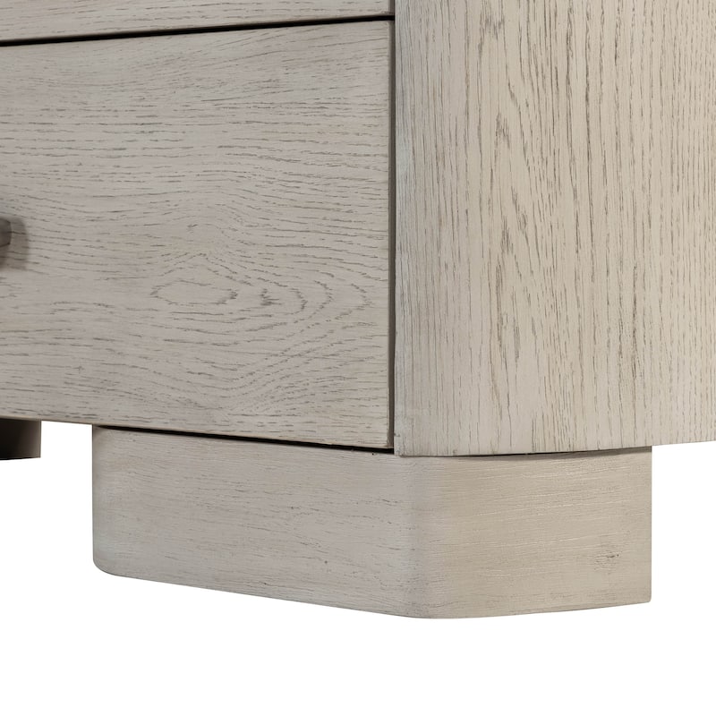 Furniture of America Weegin Modern White Oak Wood 5-Drawer Chest