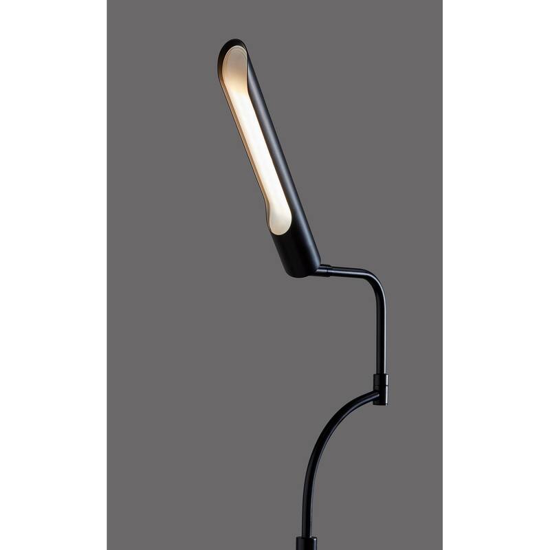 Zane LED Floor Lamp w. Smart Switch- Black