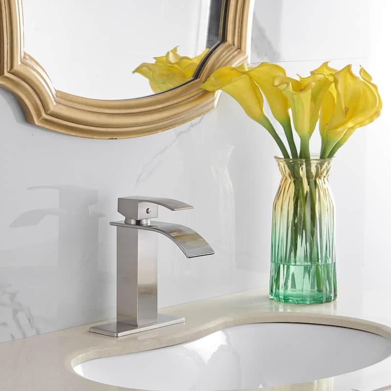 Modern Single-Handle Waterfall Bathroom Faucet
