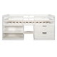 preview thumbnail 41 of 55, Multifunctional Design Loft Bed with Two Shelves and Two Drawers, Maximized Storage Space, Twin Size