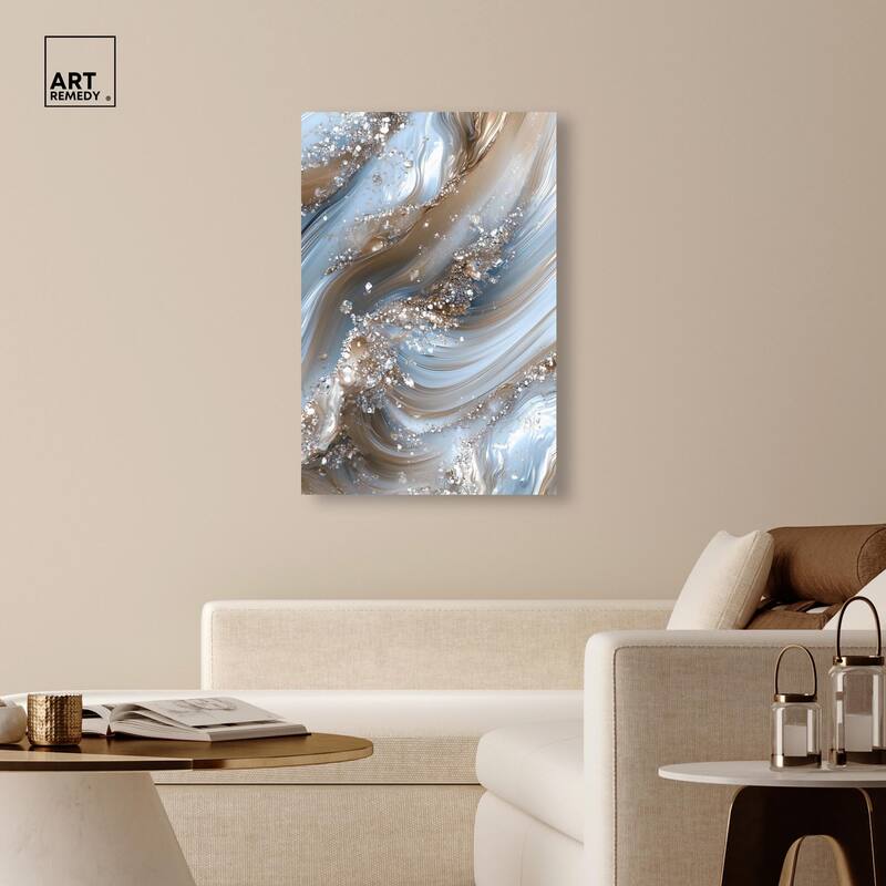 Crystal Ice Storm Canvas by Art Remedy, Gallery Wrapped