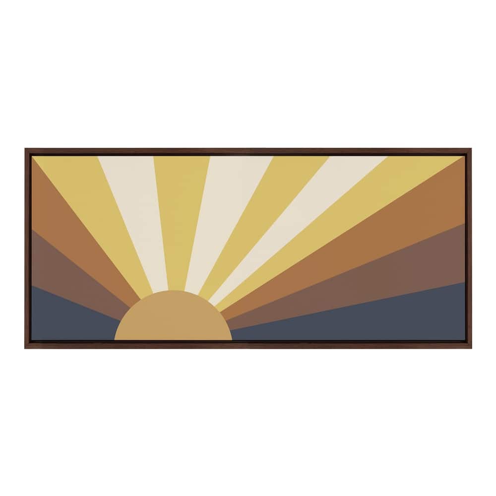 Kate and Laurel Sylvie Retro Frame Canvas by The Creative Bunch Studio