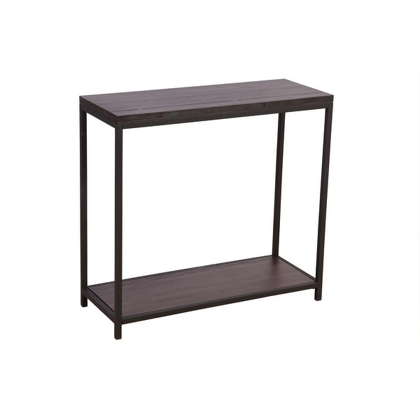 2 Tier Solid Bamboo Steel Frame Console Table. Opens flyout.