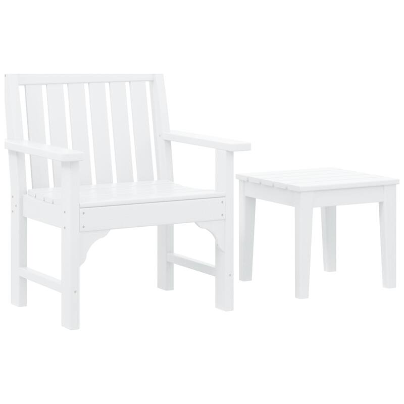 Laguna Outdoor Patio Garden Arm Chair Set with Side Table