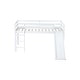 preview thumbnail 24 of 41, Twin Size Low Loft Bed with Slide, Ladder, Safety Guardrails, and Underbed Play and Storage Space for Boys Girls