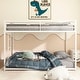 preview thumbnail 10 of 18, Twin over Twin Metal Bunk Bed with Strong Construction White