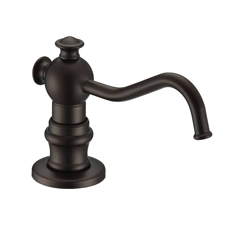 Whitehaus 5" Deck Mount Solid Brass Kitchen Soap And Lotion Dispenser