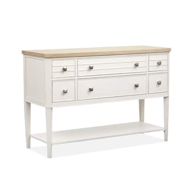 Salt Life Home Echo Isles Sea Pearl And Driftwood Sideboard - 54''W x 20''D x 36''H