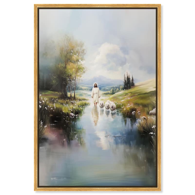 Caretaker's Calm Crossing II Canvas by Art Remedy - Gold - 20" x 30"