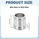 preview thumbnail 24 of 26, Faucet Aerator Adapter, Male to Male Brass Faucet Adapter with Washer for Kitchen Bathroom Sink Water Filter - Silver M24 Male to M22 Male, 23mm Length