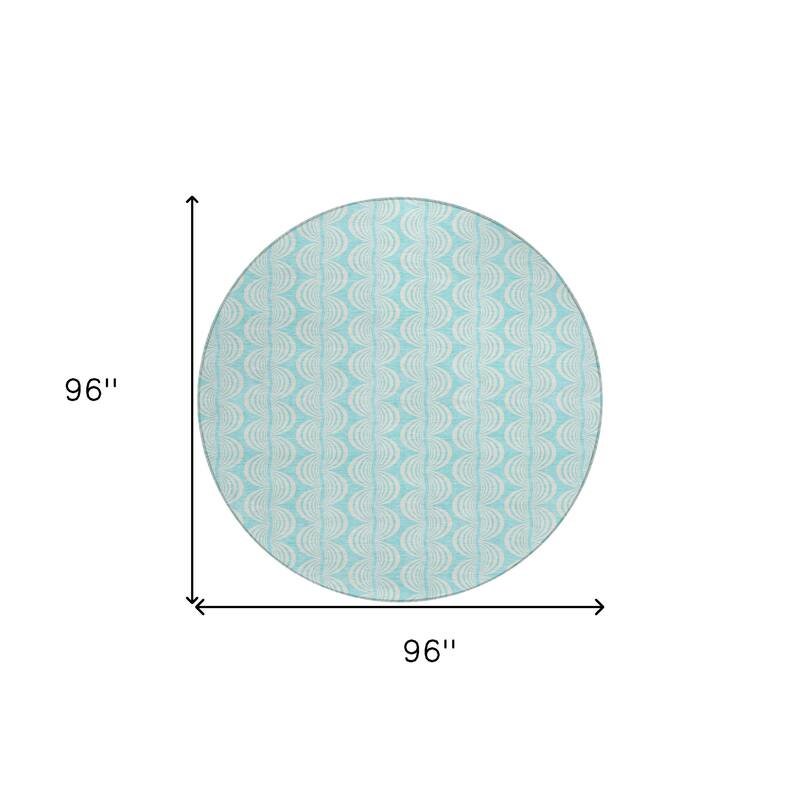 HomeRoots Ogee Transitional Rectangle Outdoor Rug