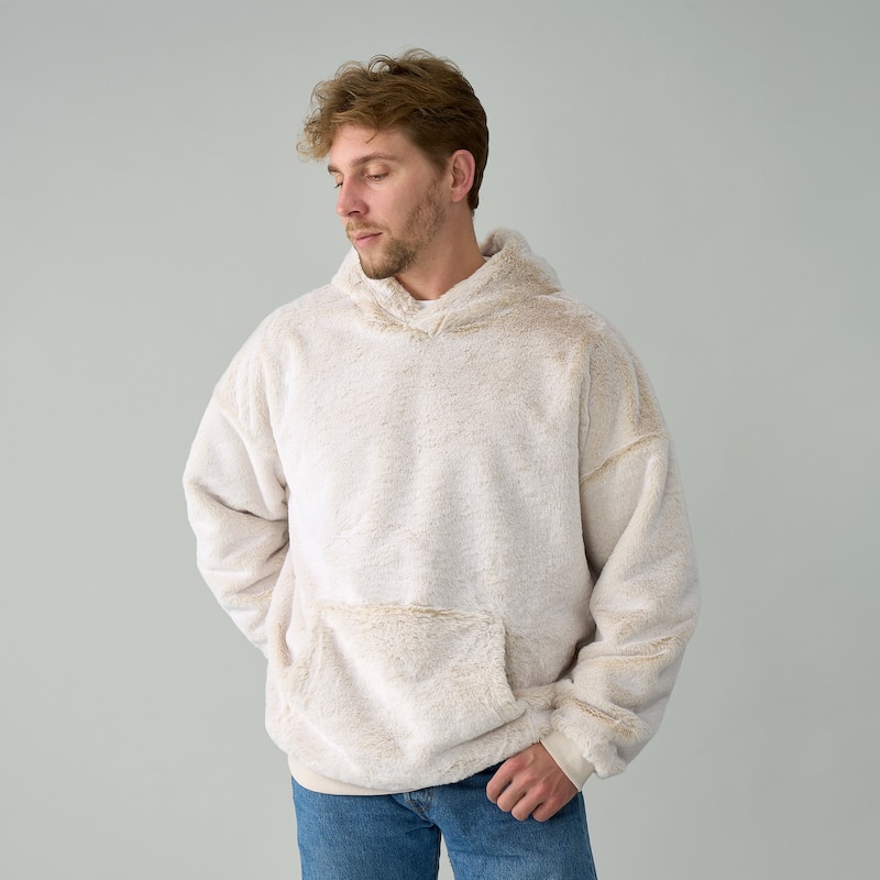 Coma Inducer Men's Hoodie - Bunny Soft - Large - Extra Large - Creamy Cream